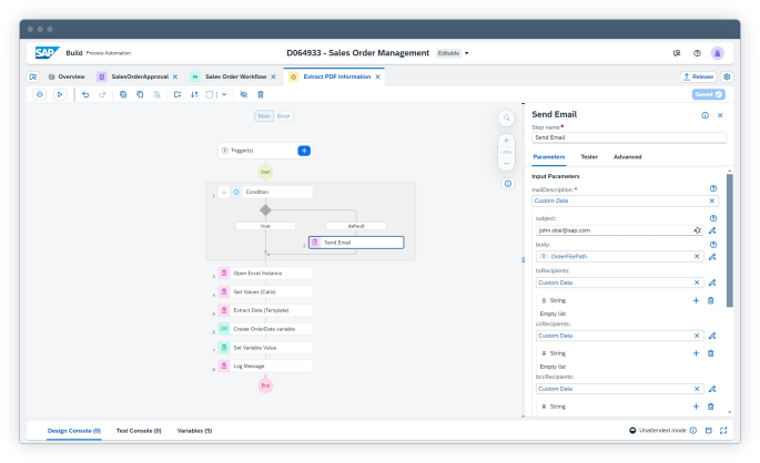 SAP Process Automation, Dashboard